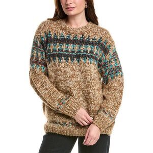 Color Block Womens  Pullover, Brown